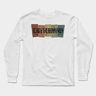 Echo & the Bunnymen Retro Pattern Long Sleeve T-Shirt